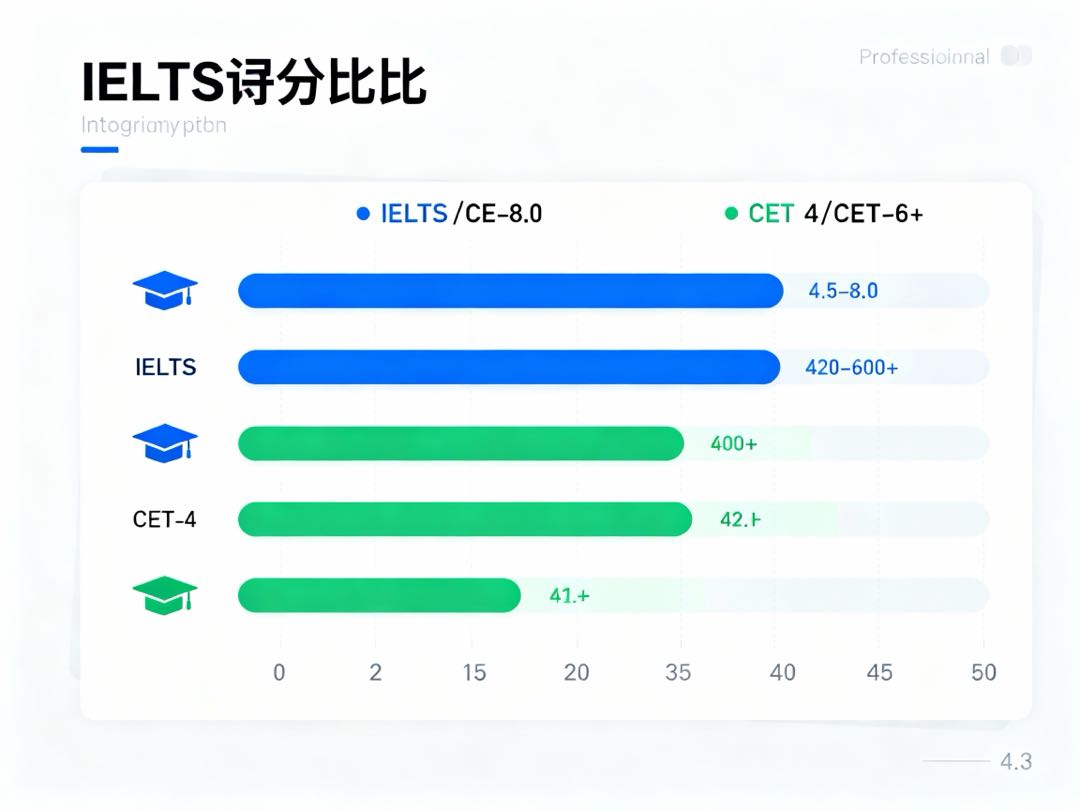 雅思分数对应英语水平详解:从四六级到雅思的完整换算指南