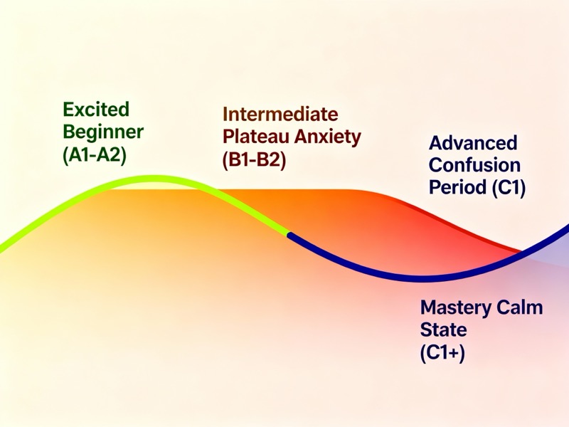 从兴奋到焦虑再到迷茫：语言学习的4个心理阶段，你在哪一层？