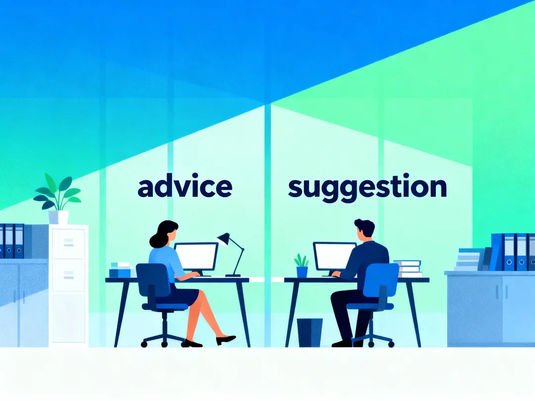 Advice vs Suggestion：专业英语中的建议类词汇用法全解析