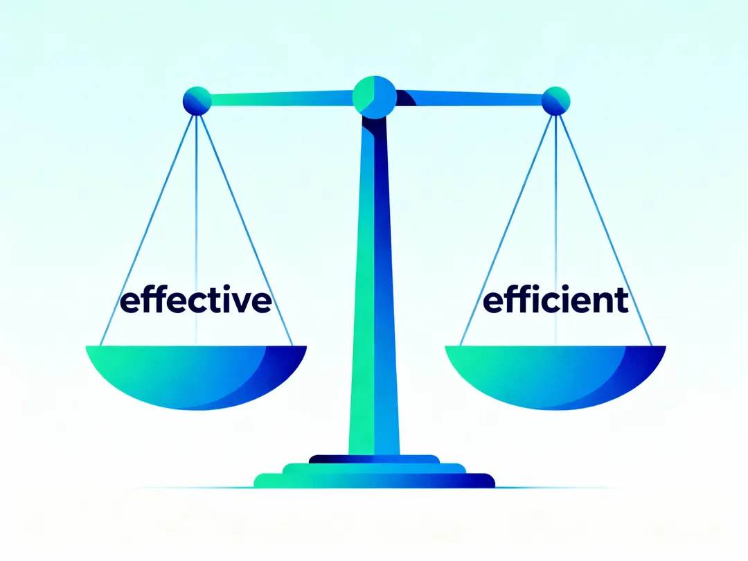 词汇深度辨析:Effective vs Efficient的学习差异与应用策略