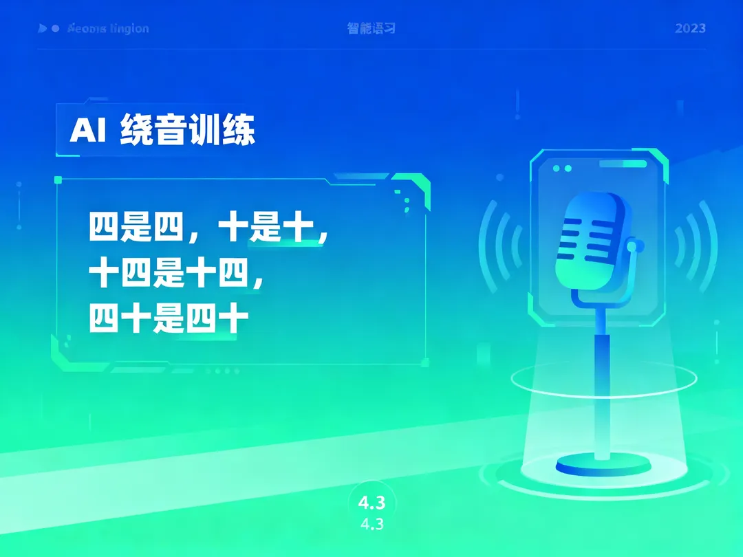 AI时代下的绕口令学习：从传统练习到智能训练的科学进化