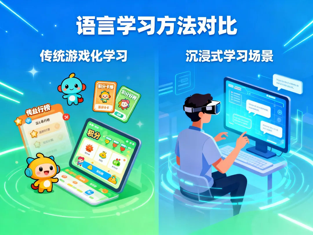 从游戏化背单词到沉浸式学习:重新定义语言进步的路径