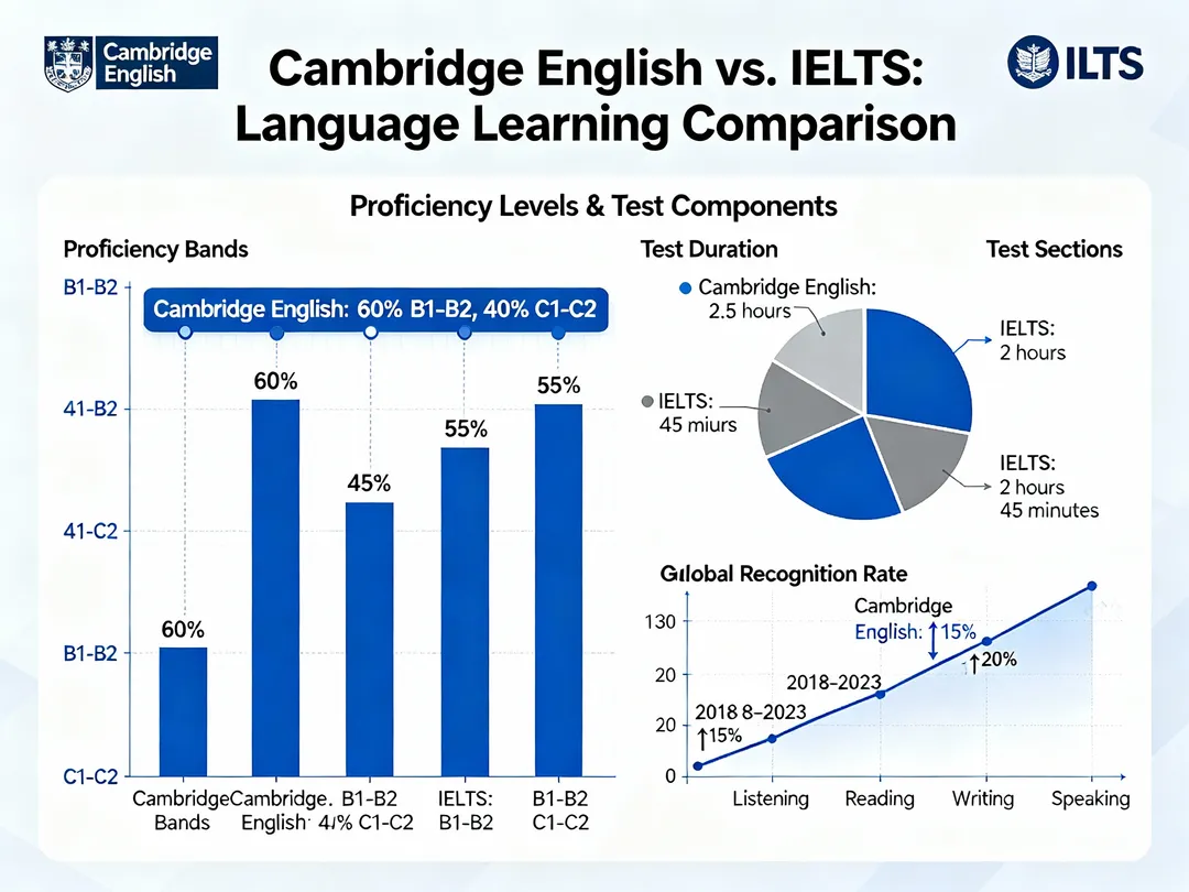 2025年雅思vs剑桥英语考试终极对比：哪个更适合你的留学移民目标？