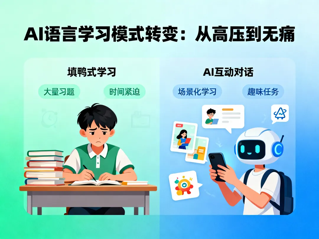 AI驱动下重新定义语言学习：从"刻意练习"到"无痛接触"的范式转变