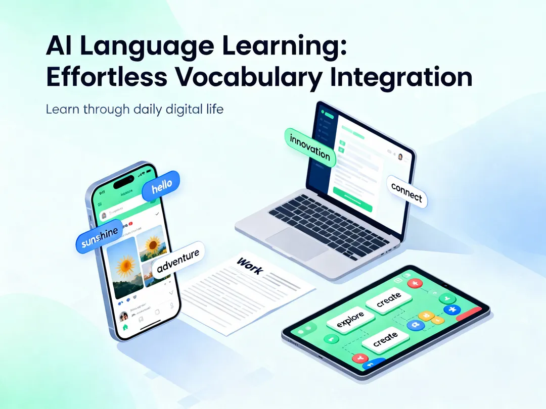 打破语言学习困局：用AI创造100倍英语接触的无痛革命